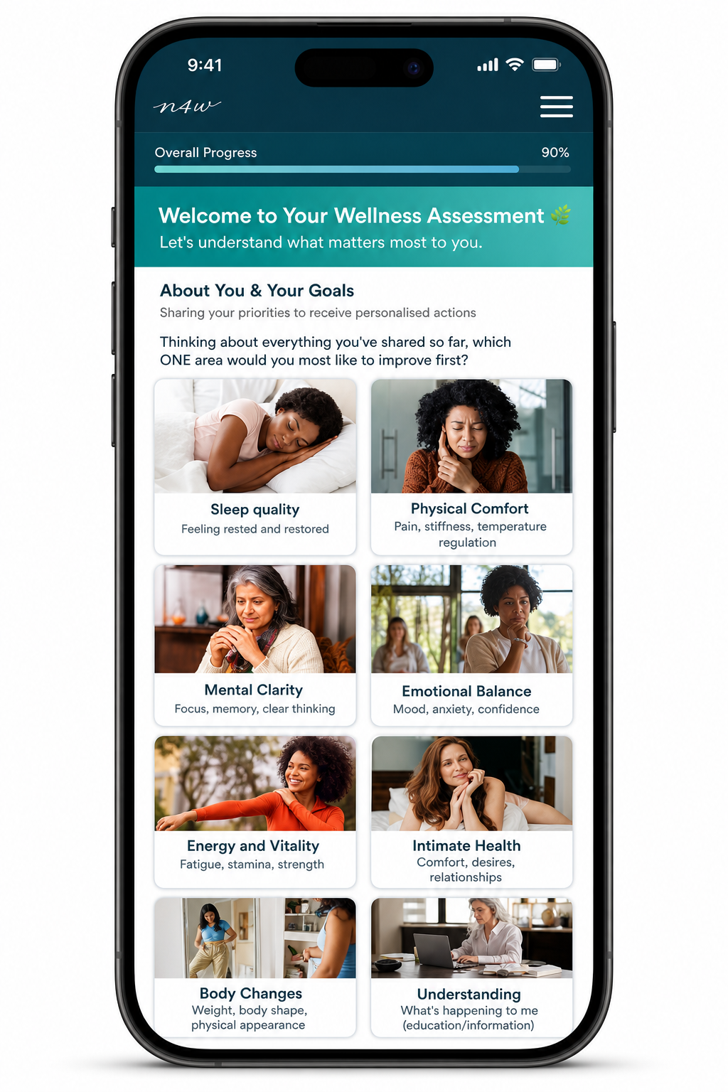 Thorough Assessment screen preview
